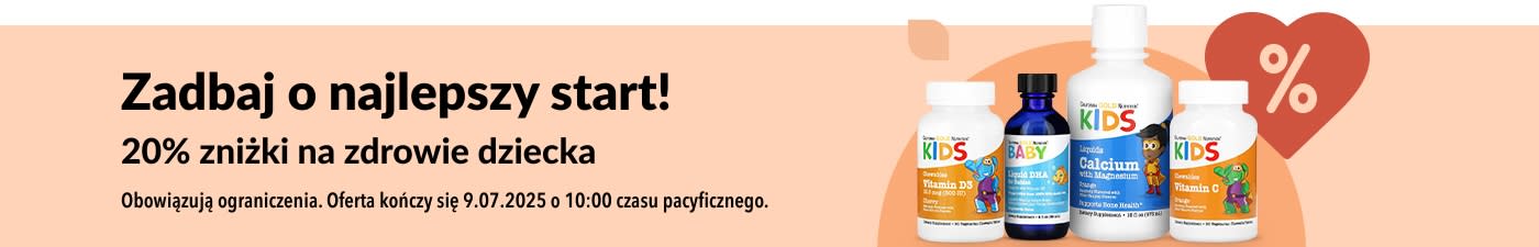 20% zniżki na produkty wspierające zdrowie dzieci w iHerb – w tym płynne witaminy, DHA, wapń i mieszanki na odporność.