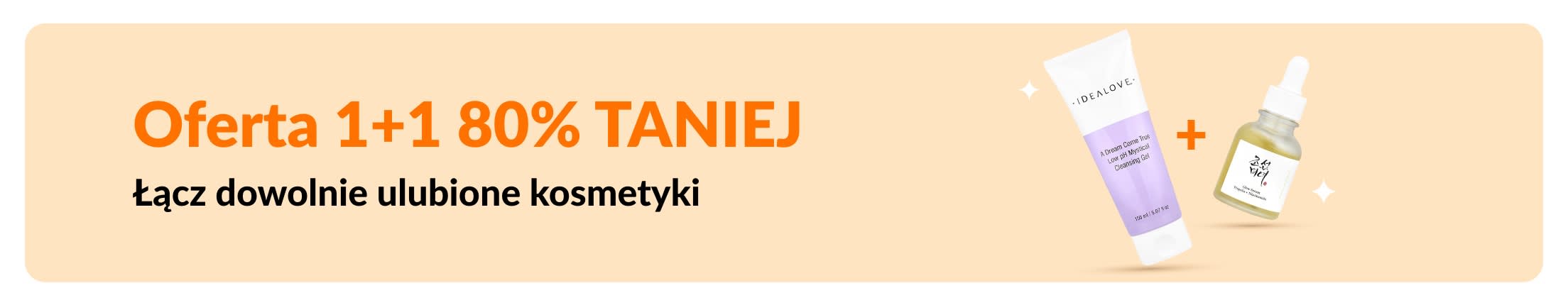 Wyprzedaż produktów do pielęgnacji: kup jeden produkt, a drugi otrzymasz 80% TANIEJ! Oferta obejmuje produkty do pielęgnacji cery oraz Twoje ulubione kosmetyki, które możesz dowolnie łączyć.