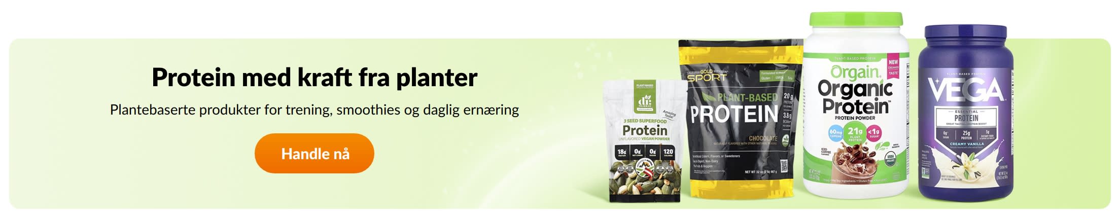 Protein med kraft fra planter