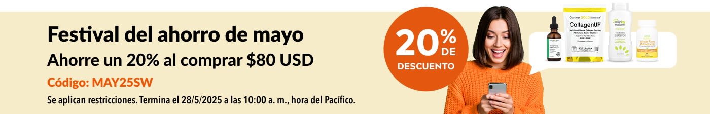 Ahorre un 20% al comprar $80 USD: Festival del ahorro de mayo