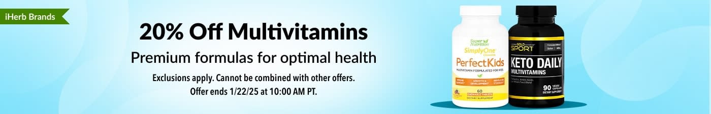 20% OFF MULTIVITAMINS