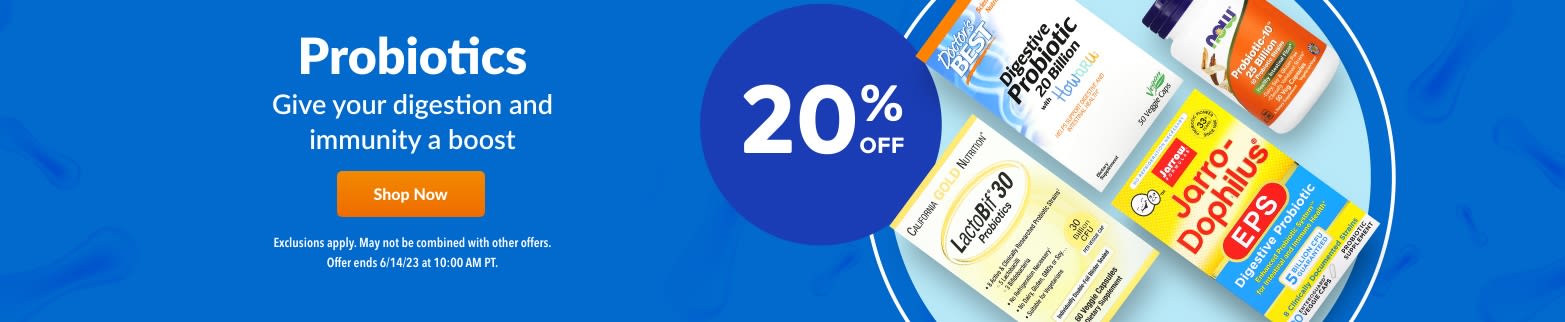 20% OFF PROBIOTICS