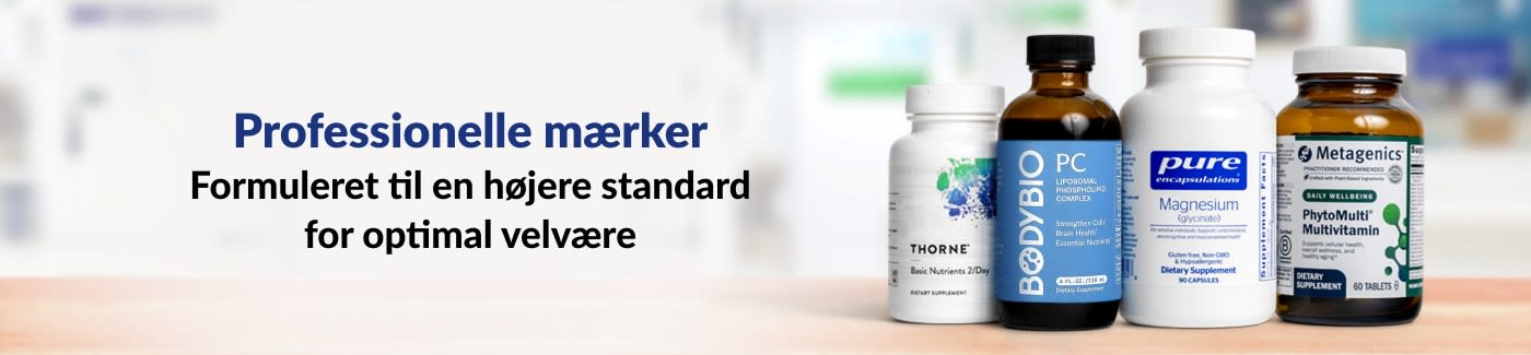Professionelle mærker. Formuleret til en højere standard for optimal velvære