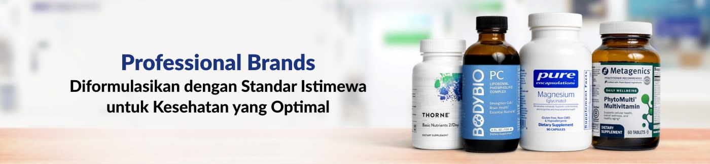 Professional Brands. Diformulasikan dengan Standar Istimewa untuk Kesehatan yang Optimal