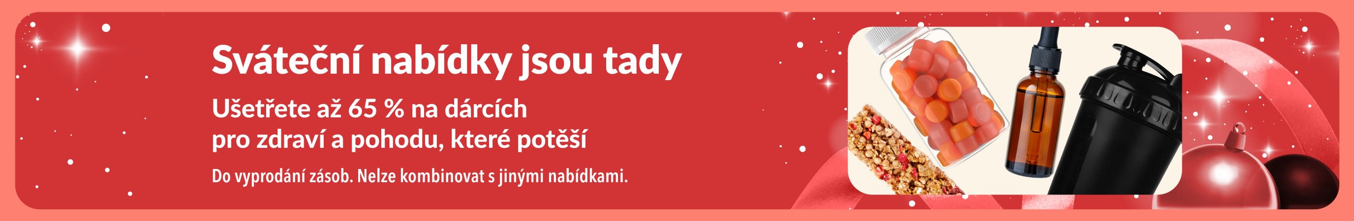 iHerb sváteční nabídky - slevy až 65 % na dárky pro zdraví a pohodu, které stojí za to.