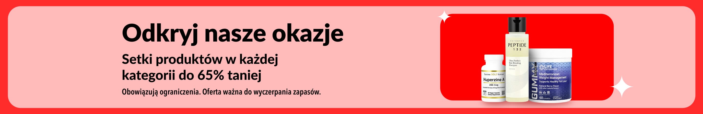 Odkryj okazje iHerb i zyskaj do 65% zniżki na suplementy oraz produkty dla zdrowia.