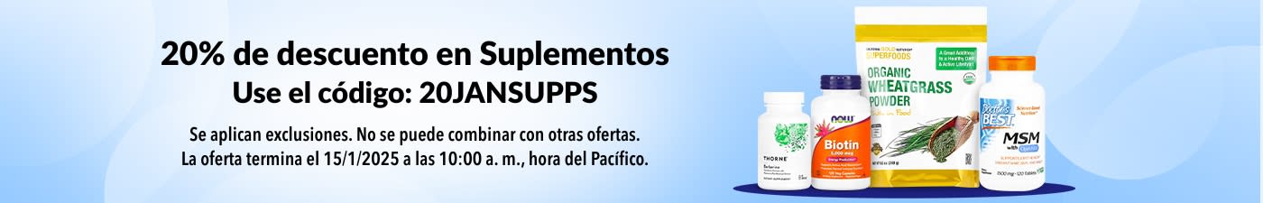 20% DE DESCUENTO EN SUPLEMENTOS