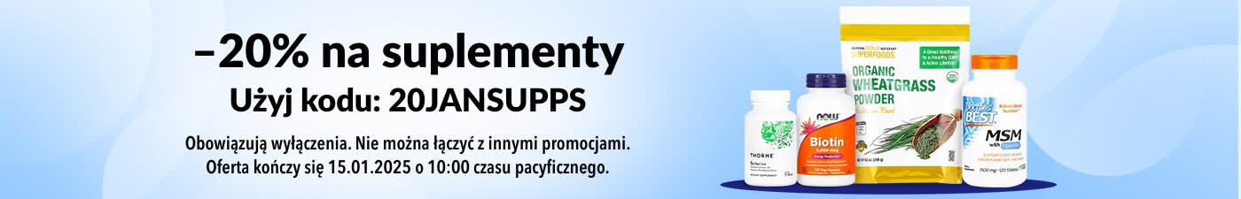 20% ZNIŻKI NA SUPLEMENTY