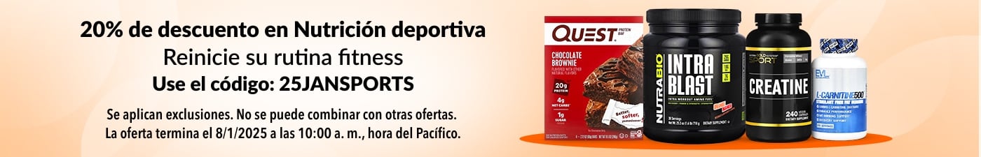 20% DE DESCUENTO EN NUTRICIÓN DEPORTIVA