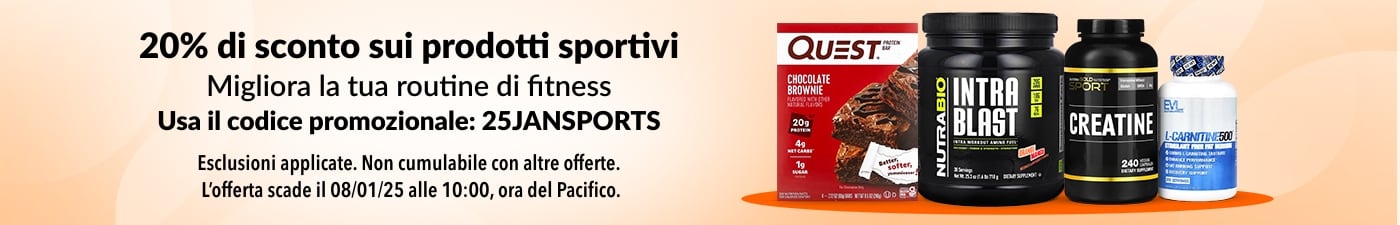 20% DI SCONTO SULLO SPORT