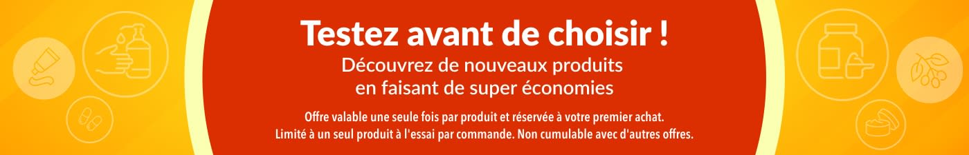 Bannière faisant la promotion de l'offre d'essai 