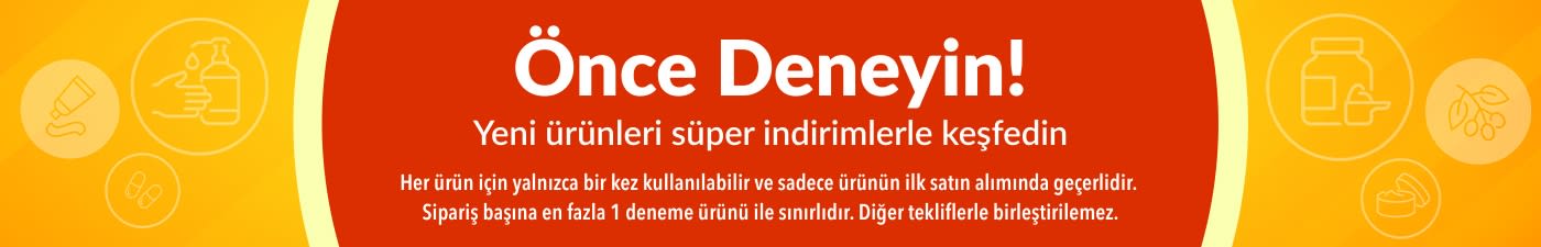 Önce Deneyin deneme teklifi; yeni ürünleri keşfetmeye davet eden ve ilk alışverişe özel tek seferlik indirim sunan kampanya.