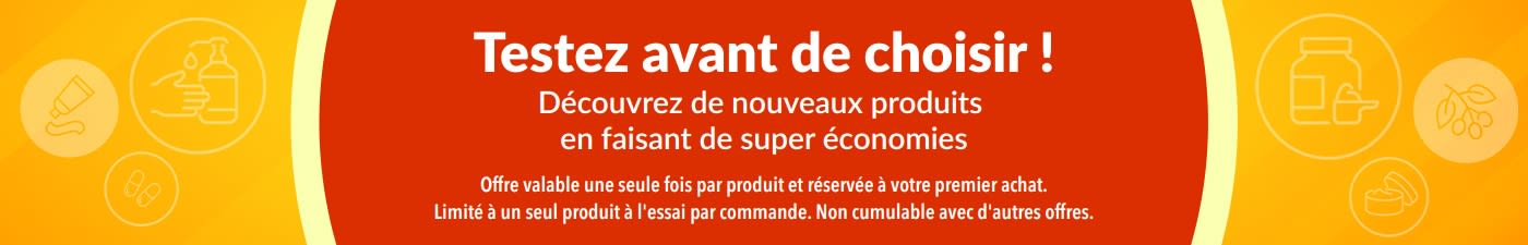 Bannière faisant la promotion de l'offre d'essai 