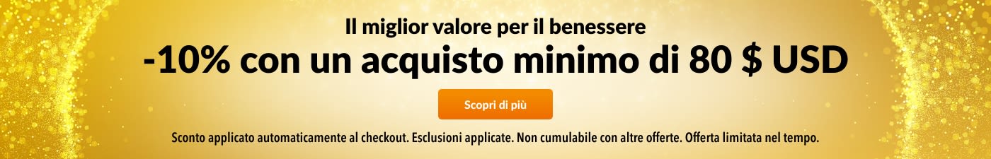 10% DI SCONTO SU 80 $ IL MIGLIOR VALORE GARANTITO