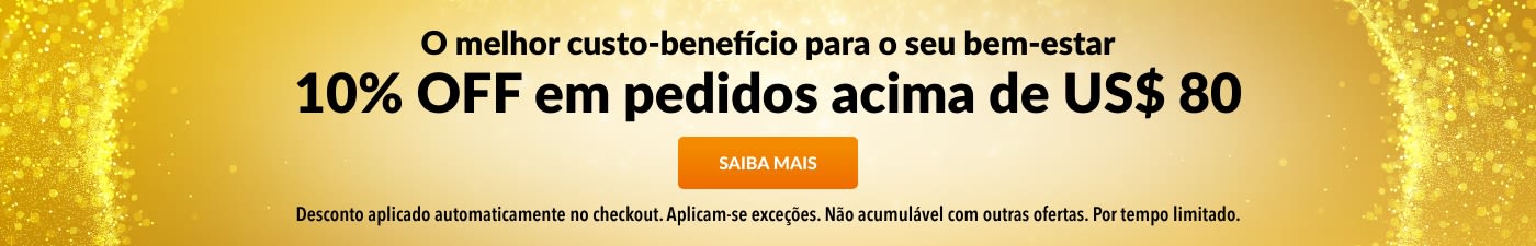 10% OFF US$ 80 MELHOR CUSTO-BENEFÍCIO