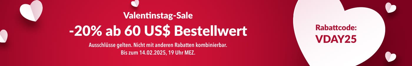 -20% AB 60€ VALENTINSTAG