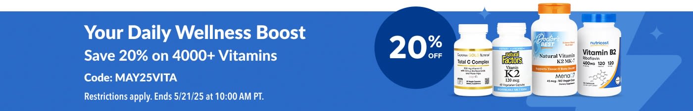 20% Off Vitamins