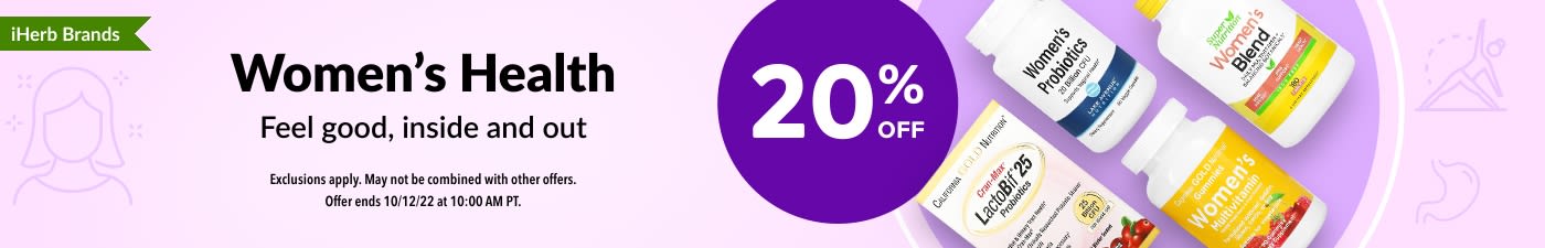20% OFF WOMEN'S HEALTH