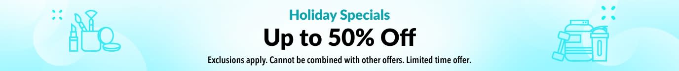 UP TO 50% OFF HOLIDAY SPECIALS