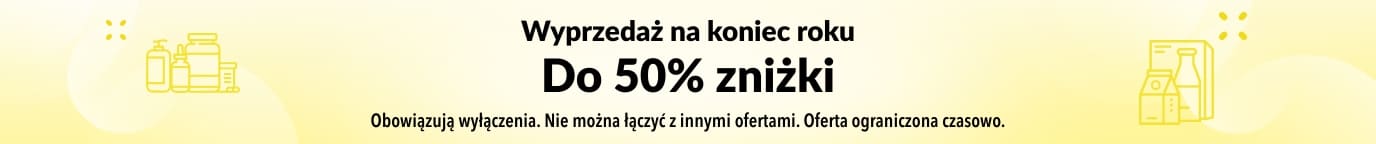 DO 50% ZNIŻKI NA WYPRZEDAŻ NA KONIEC ROKU