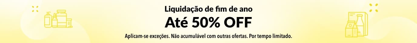 ATÉ 50% OFF LIQUIDAÇÃO DE FIM DE ANO