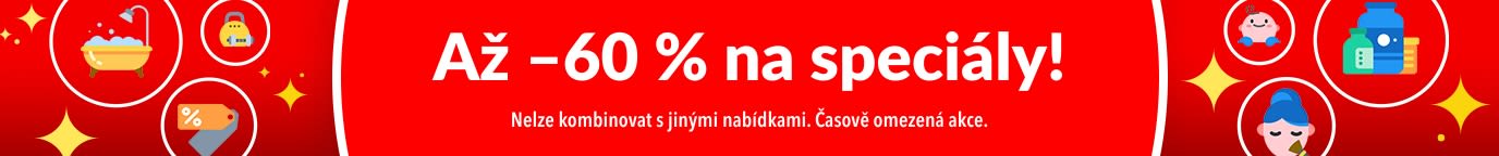 AŽ 60% SLEVA NA SPECIÁLNÍ NABÍDKY