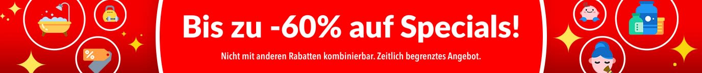 BIS ZU -60% AUF SPECIALS