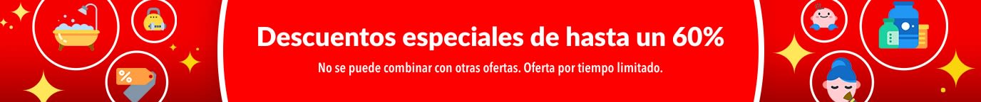 DESCUENTOS ESPECIALES DE HASTA UN 60% 