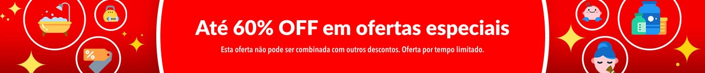 ATÉ 60% OFF EM OFERTAS ESPECIAIS 