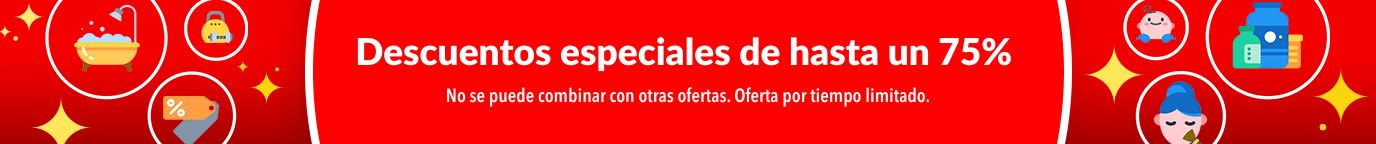 DESCUENTOS ESPECIALES DE HASTA UN 75%  