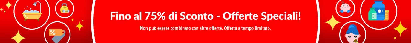 FINO AL 75%  DI SCONTO - OFFERTE SPECIALI