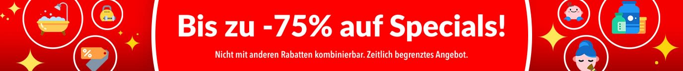 BIS ZU -75%  AUF SPECIALS