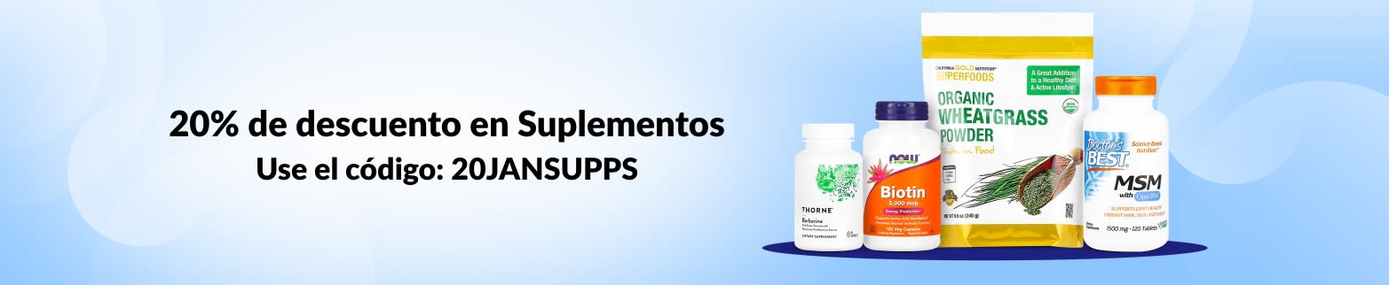 20% DE DESCUENTO EN SUPLEMENTOS