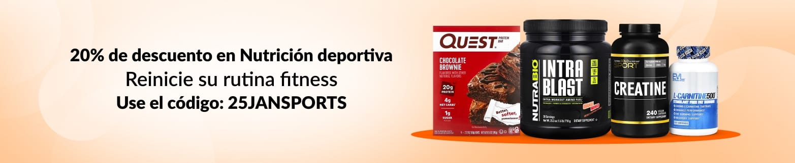 20% DE DESCUENTO EN NUTRICIÓN DEPORTIVA