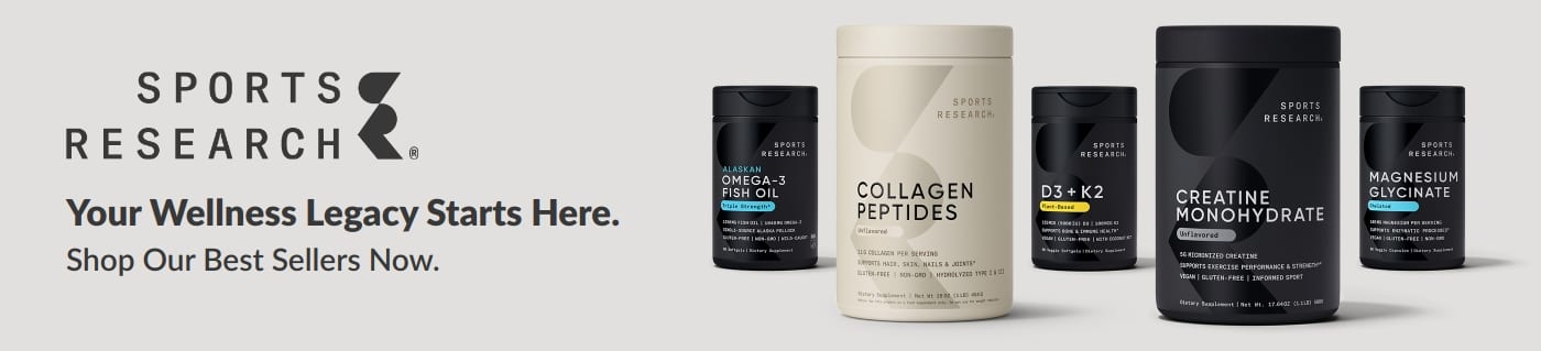 Sports Research | Your Wellness Legacy Starts Here. Shop Our Best Sellers Now.