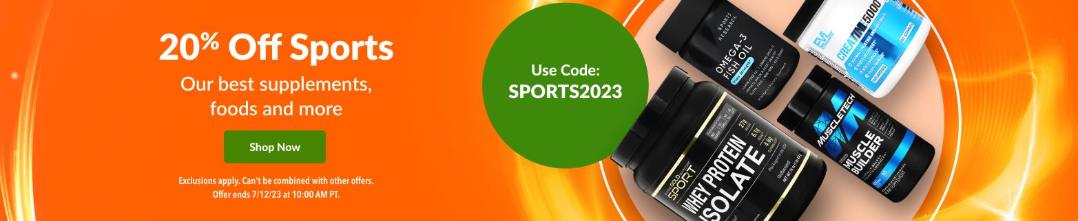 20% OFF SPORTS