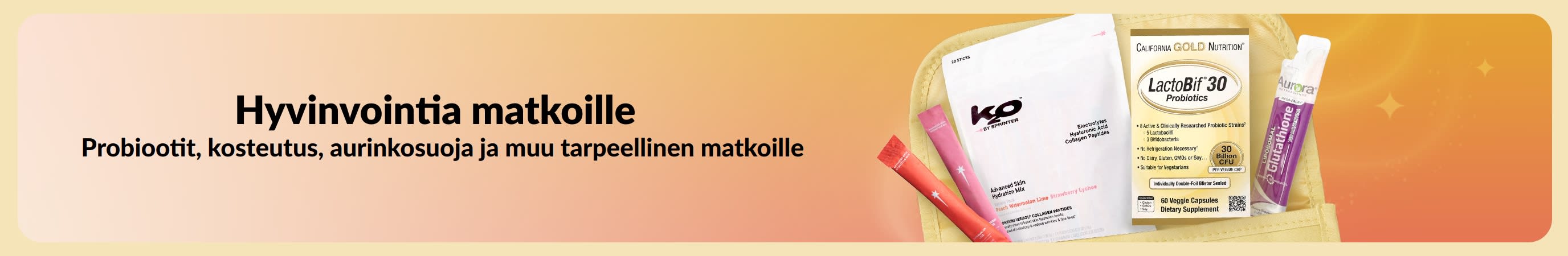 Monivärinen banneri, jossa teksti 