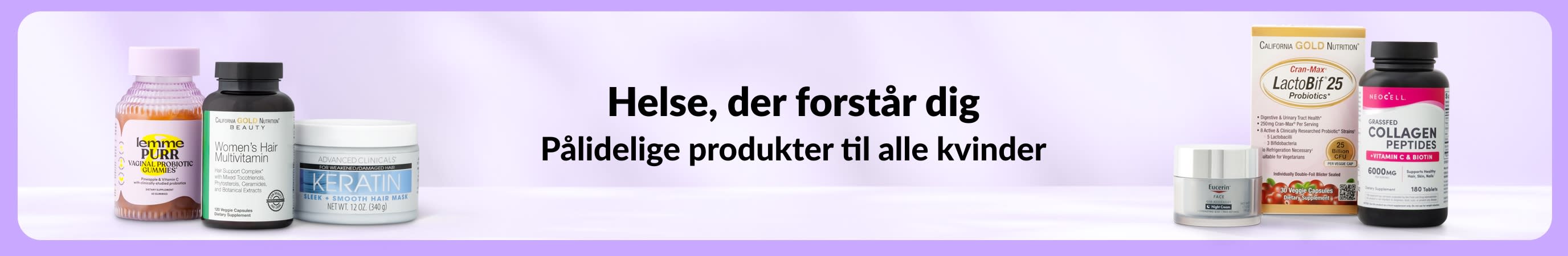 Lyselilla banner med budskabet 