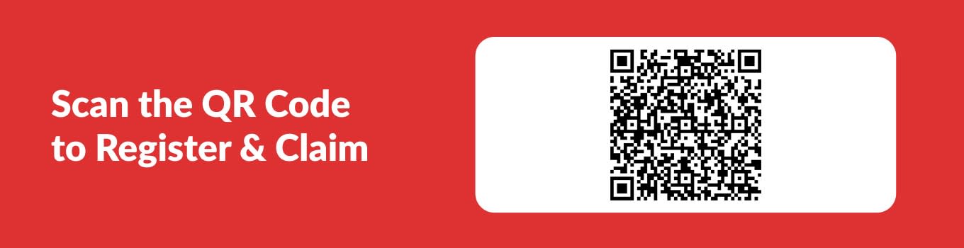 Promotional banner with a QR code inviting UnionPay cardholders to register and claim their iHerb discount offer.