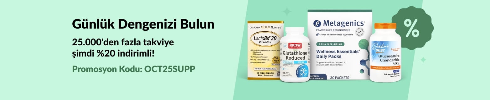 iHerb banner’ı: OCT25SUPP koduyla 25.000’den fazla takviyede %20 indirim, sağlık ve vitamin ürünleriyle dolu fırsatlar sizi bekliyor.