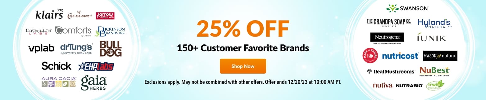25% OFF 150+ BRANDS