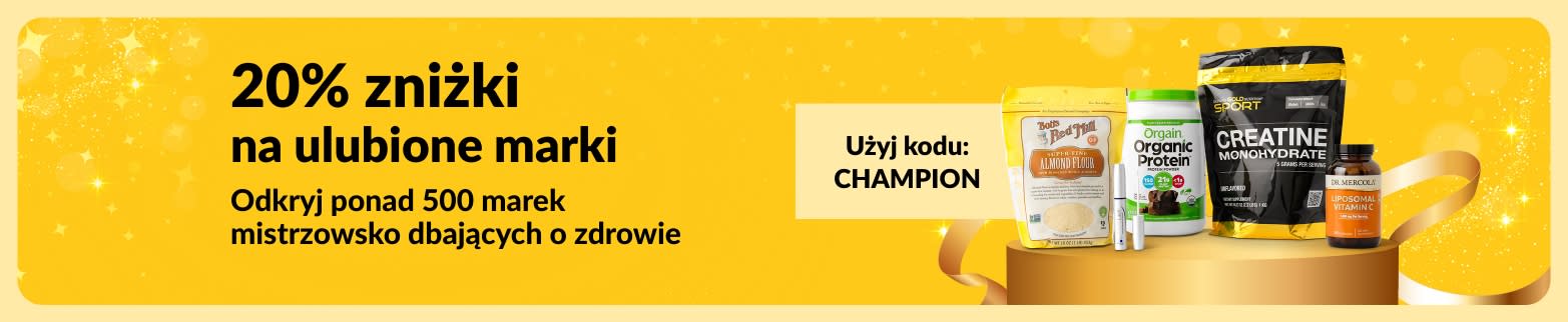 20% zniżki na ulubione marki z kodem CHAMPION.