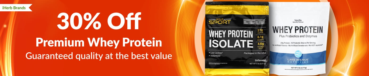 30% OFF PREMIUM WHEY PROTEIN