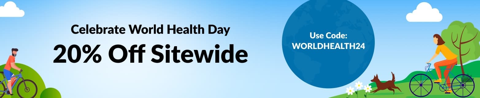 20% OFF SITEWIDE WORLD HEALTH DAY
