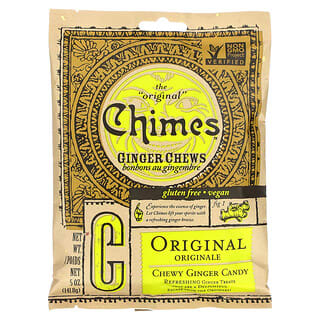 Chimes, Ginger Chews, Chewy Ginger Candy, Original, 5 oz (141.8 g)