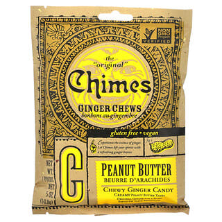 Chimes, Имбирные жевательные конфеты, арахисовое масло, 5 oz (141,8 г)