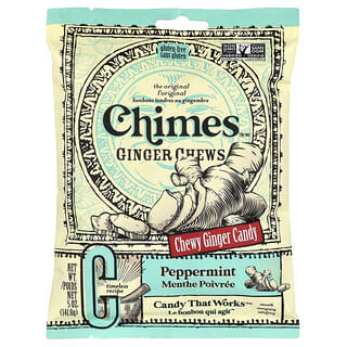 Chimes, Ginger Chews, Kau-Snack mit Ingwer, Pfefferminze, 141,8 g (5 oz.)