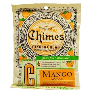 Chimes, Bocadillos masticables de jengibre, Mango, 141,8 g (5 oz)