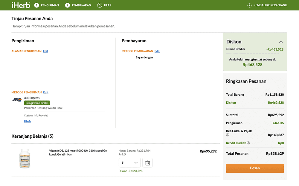 Shopping Guide Step 1