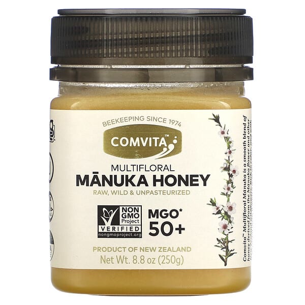 Comvita, Raw, Multifloral Manuka Honey, MGO 50+, 8.8 oz (250 g)